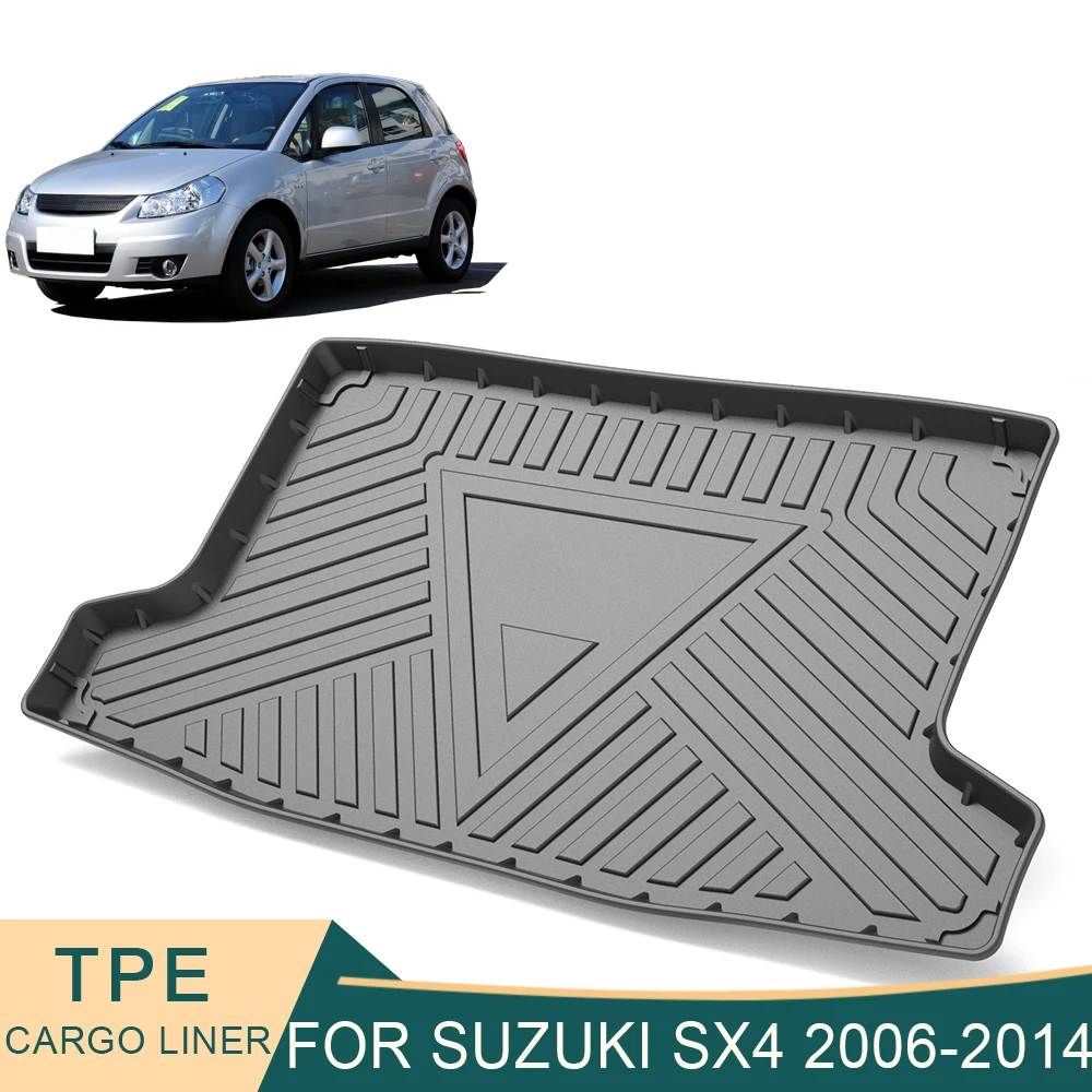 

For Suzuki SX4 Hatchback 2006-2014 Auto Car Cargo Liner All-Weather TPE Non-slip Trunk Mats Boot Tray Carpet Interior Accessory