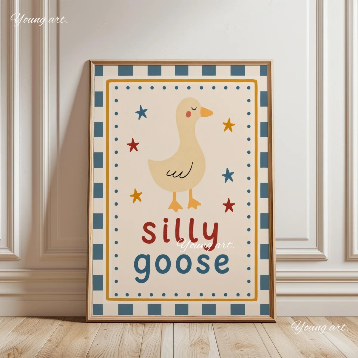 Whimsical Skateboard Dog Canvas Print Poster Funny Cartoon Cute Silly Duck Bear Art Prints Kids Room Nursery Wall Art Home Decor