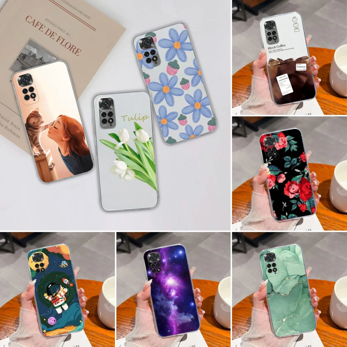 For Xiaomi Redmi Note 11 11S 4G 5G 11SE Case Creative Clear Silicone Anti Drop Back Cover For Redmi Note11 11 S SE Funda Bumper