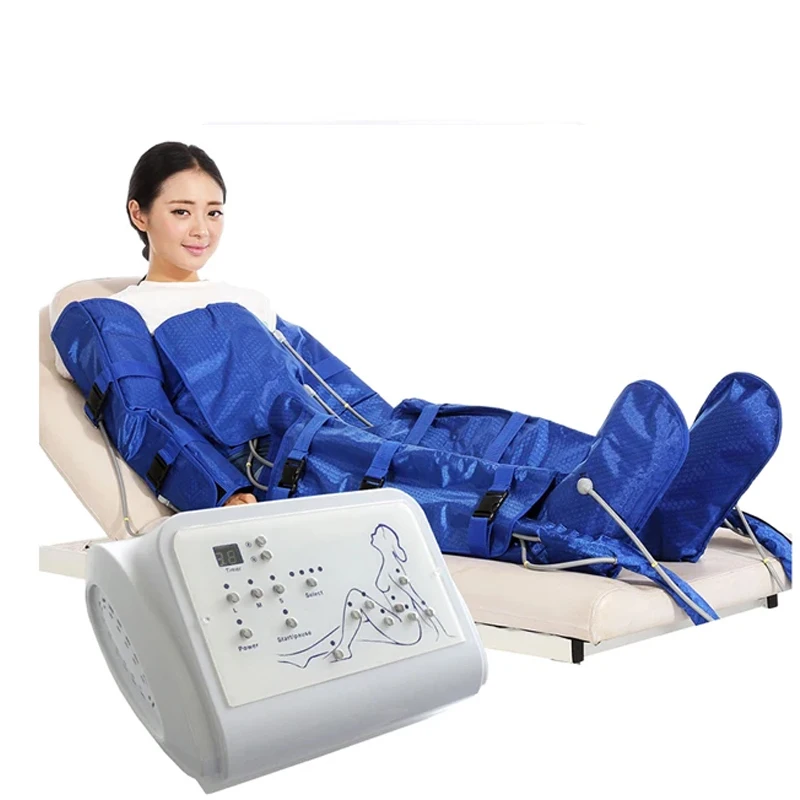 Air Wave Pressure Lymphatic Drainage Vacuum Therapy Pressotherapy Machine  Muscles Relax Leg Arm Waist body Massage