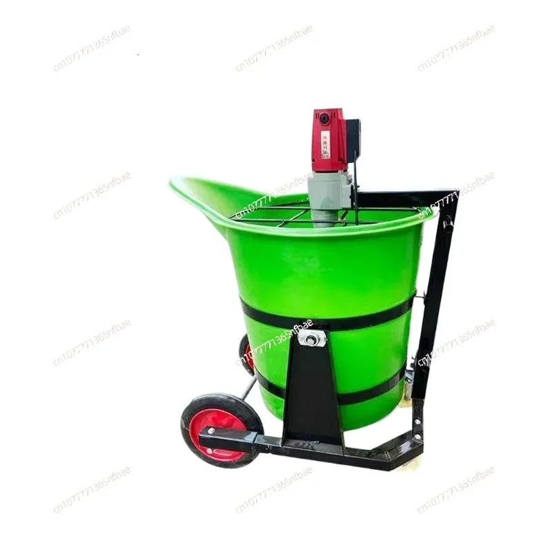 Household Small Cement Mixer Duckbill Plastic Mixing Bucket Gypsum Self-leveling Electric Grouting Material Mixing Machine