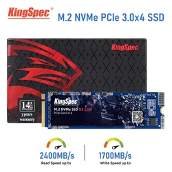 KingSpec M.2 SSD PCIe NVME 128GB 256GB 512GB 1TB Gen3*4 Solid State Drive M.2 2280 SSD Internal Hard Disk HDD For Laptop Desktop