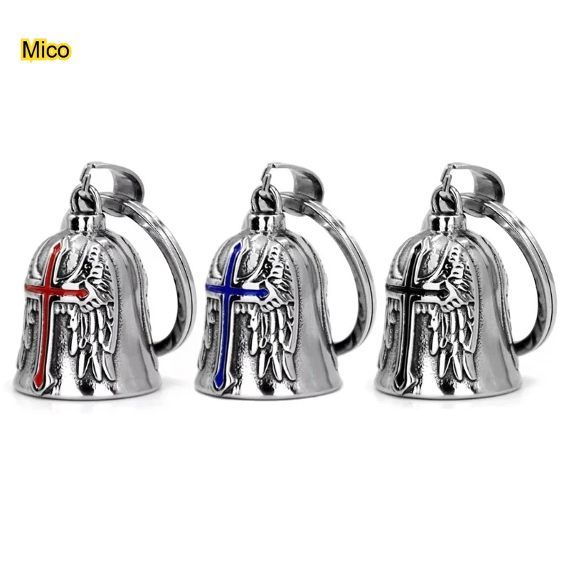 

Stainless Steel Guardian Bell Lucky Charm Ornament | Chrome Desktop Decor & Motorcycle Accessory