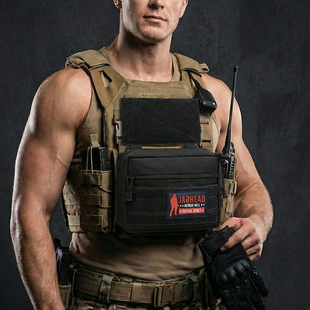 Outdoor Sports Molle Tactical EDC Pouch Dump Drop Pouche Organizer D3 Chest Rig MK3 Vest Bag Hiking Camping Hunting Accessories