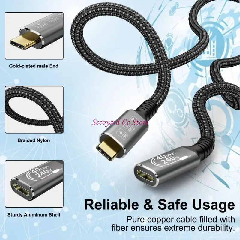 N3UC USB4.0 Cable 4…