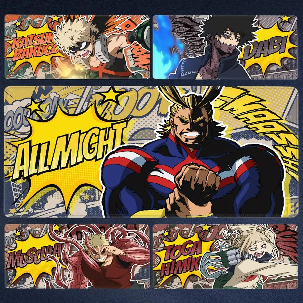 

All Might Mousepad HD Printing Computer Gamers Locking Edge Non-slip Mouse Pad My Hero Academia XXL Keyboard PC Desk Mat