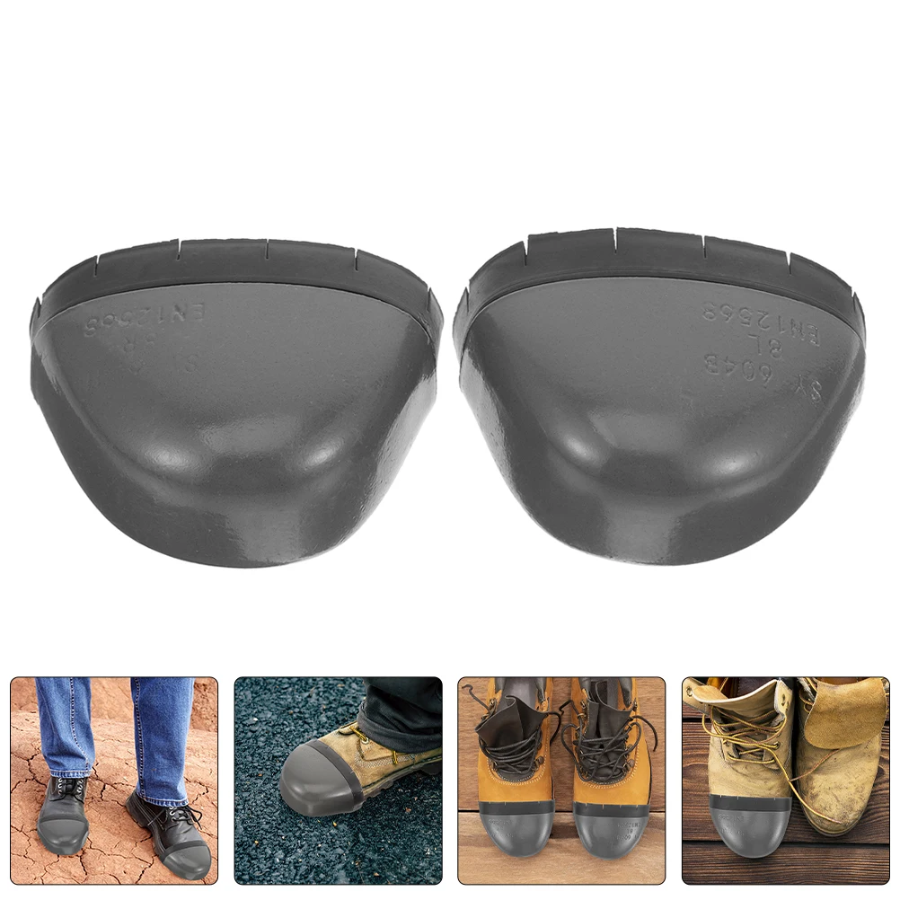 

2 Pairs Steel Caps For Shoes Safety Toe Protector Work Shoe Guards Durable Universal Size For Men Women Outdoor Labor Protection