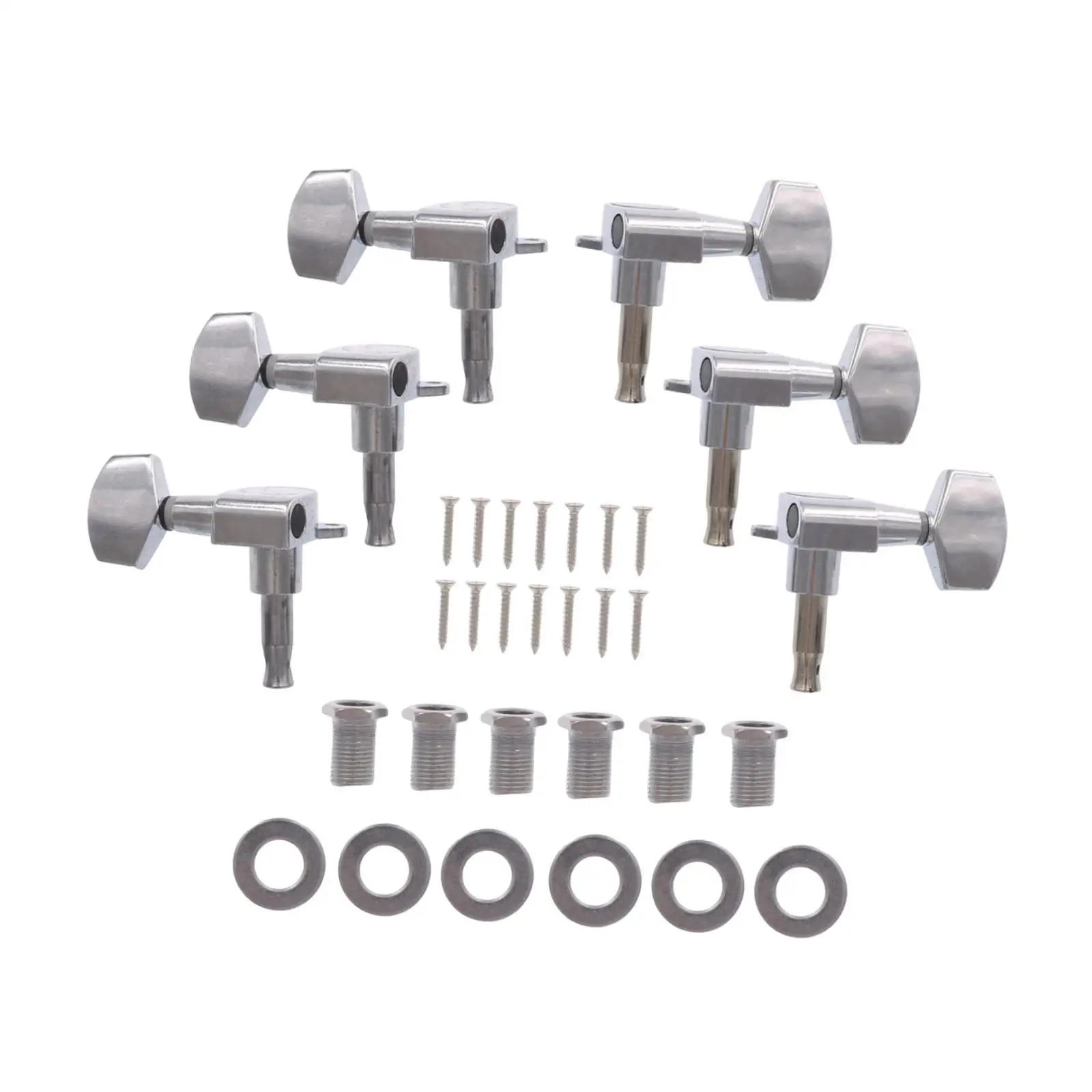 6 قطعة 3L3R أوتاد ضبط الجيتار مقابض ملحقات ضبط مفاتيح للجيتار #3