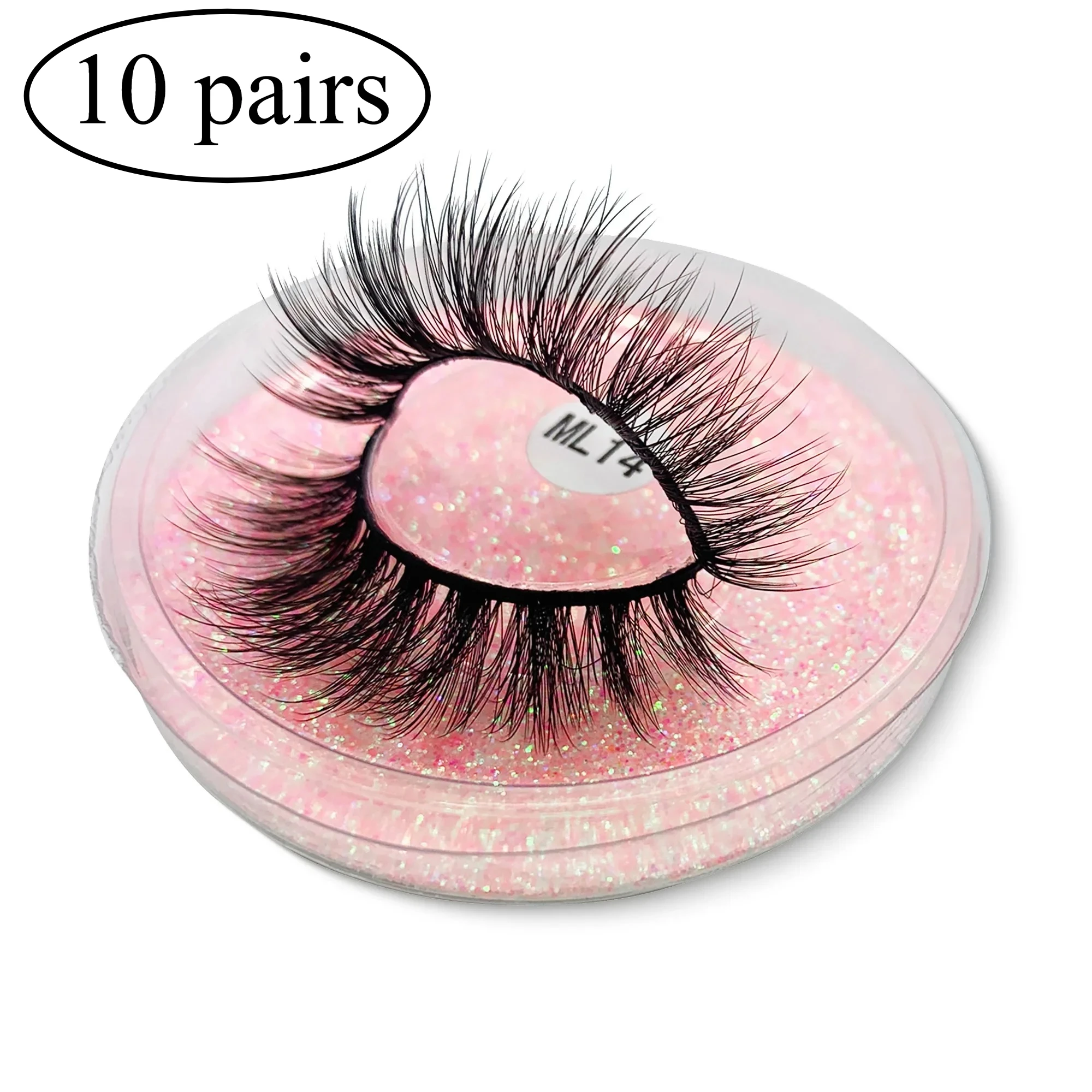10 paia di ciglia finte all'ingrosso fatte a mano soffici ciglia finte estensione ciglia naturali finte visone ciglia strumenti per il trucco