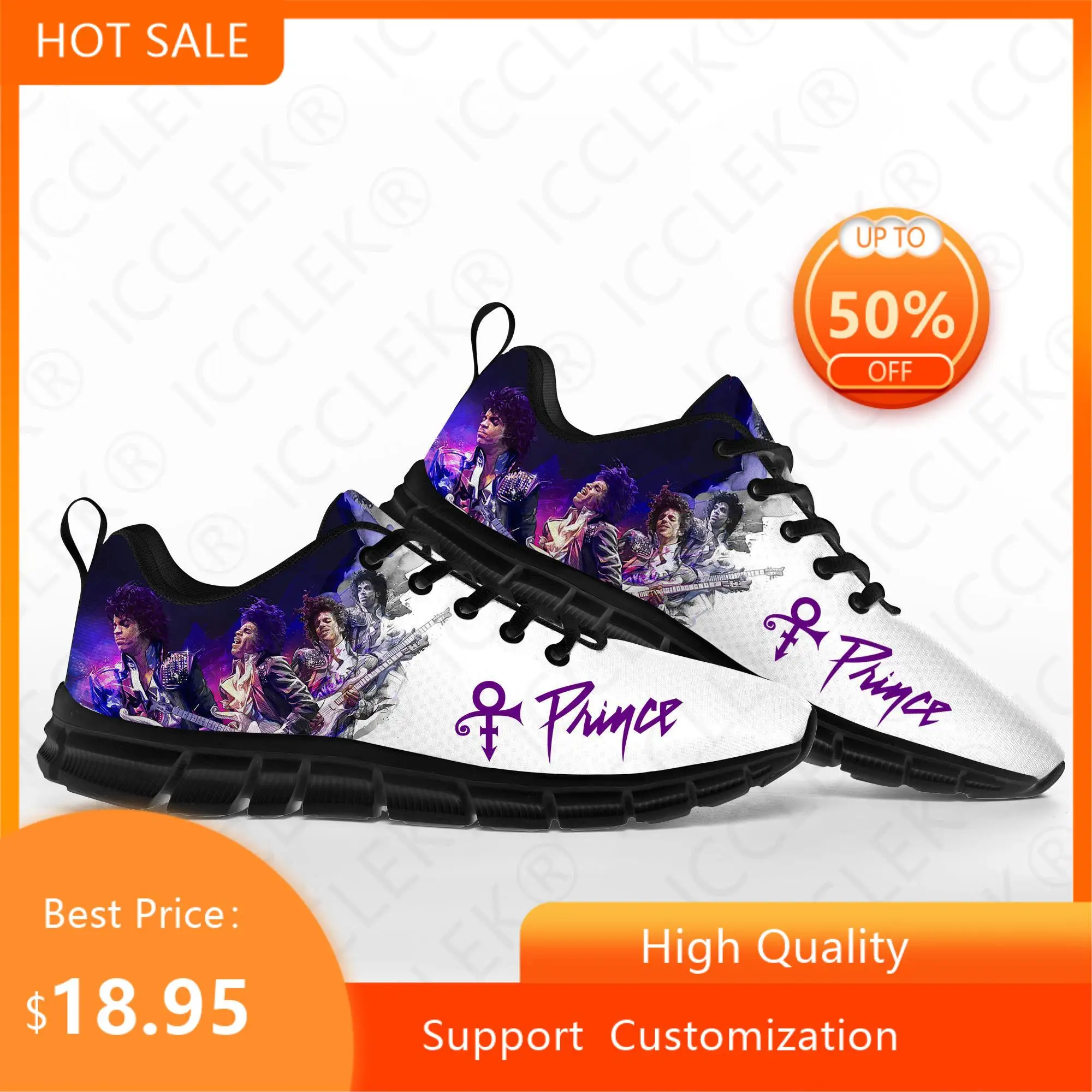 Prince Rogers Nelson Purple Rain Sports Shoes Mens Women Teenager Kids Children Sneakers Casual Custom High Quality Couple Shoes