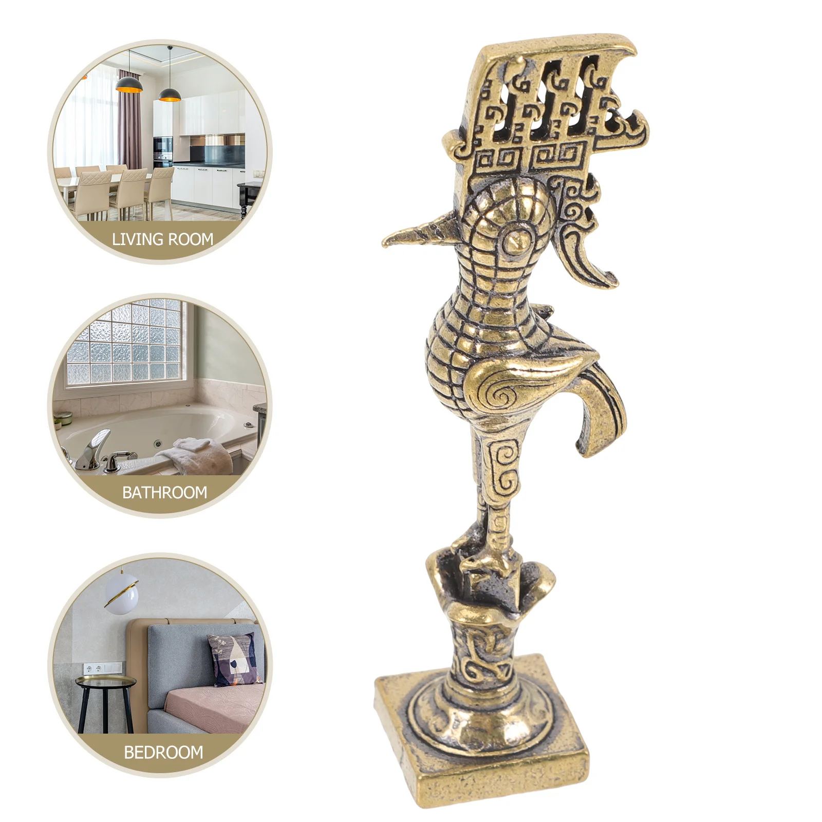 

Statue Vintage Desktop Home Office Decor Small Bird Sculpture For Restaurant Small Bird Figurines Hotel Gift