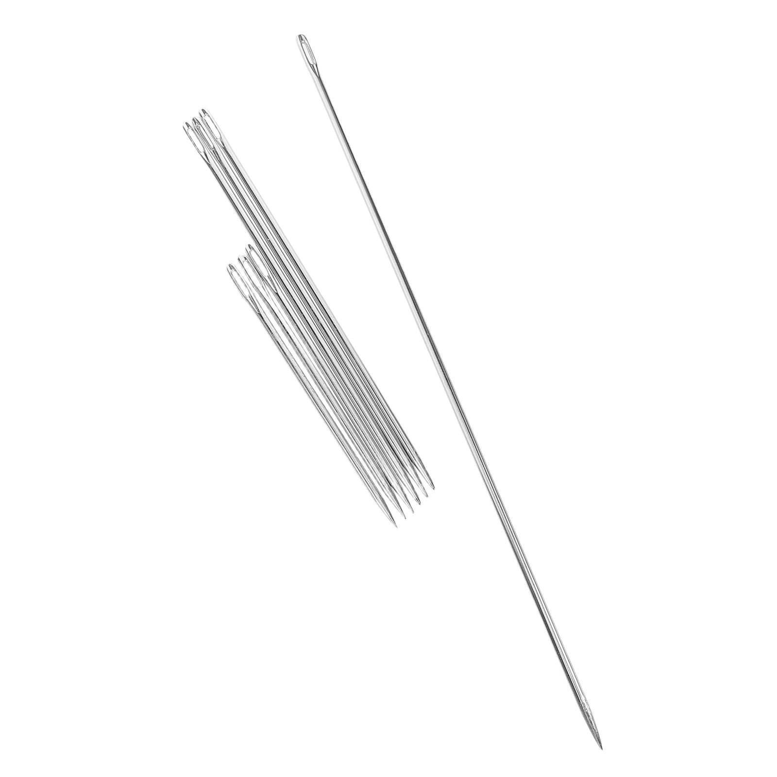 

7Pcs Large Eye Sewing Needles Steel Hand Needles for Craft Quilting Weaving Heavy Duty Sewing Supplies