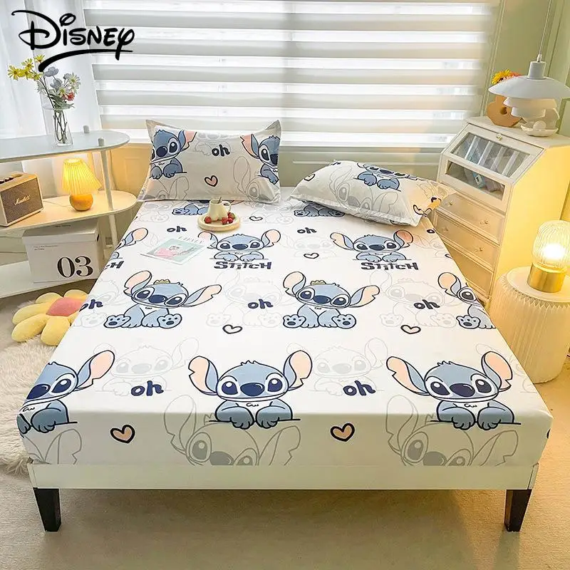 

Disney Series Bedding Article Cartoon Stitch Lotso Pooh Bear Minnie Mickey Donald Duck Cute Bed Sheets Pillowcase 3Pcs Set Gift