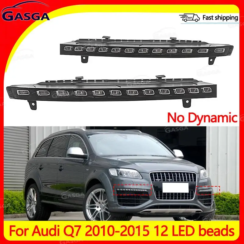 

For Audi Q7 2010-2015 12 LED beads No Dynamic turn DRL Turn Signal Lamps Running LED Light Running Lamps 4L0953041D 4L0953042D