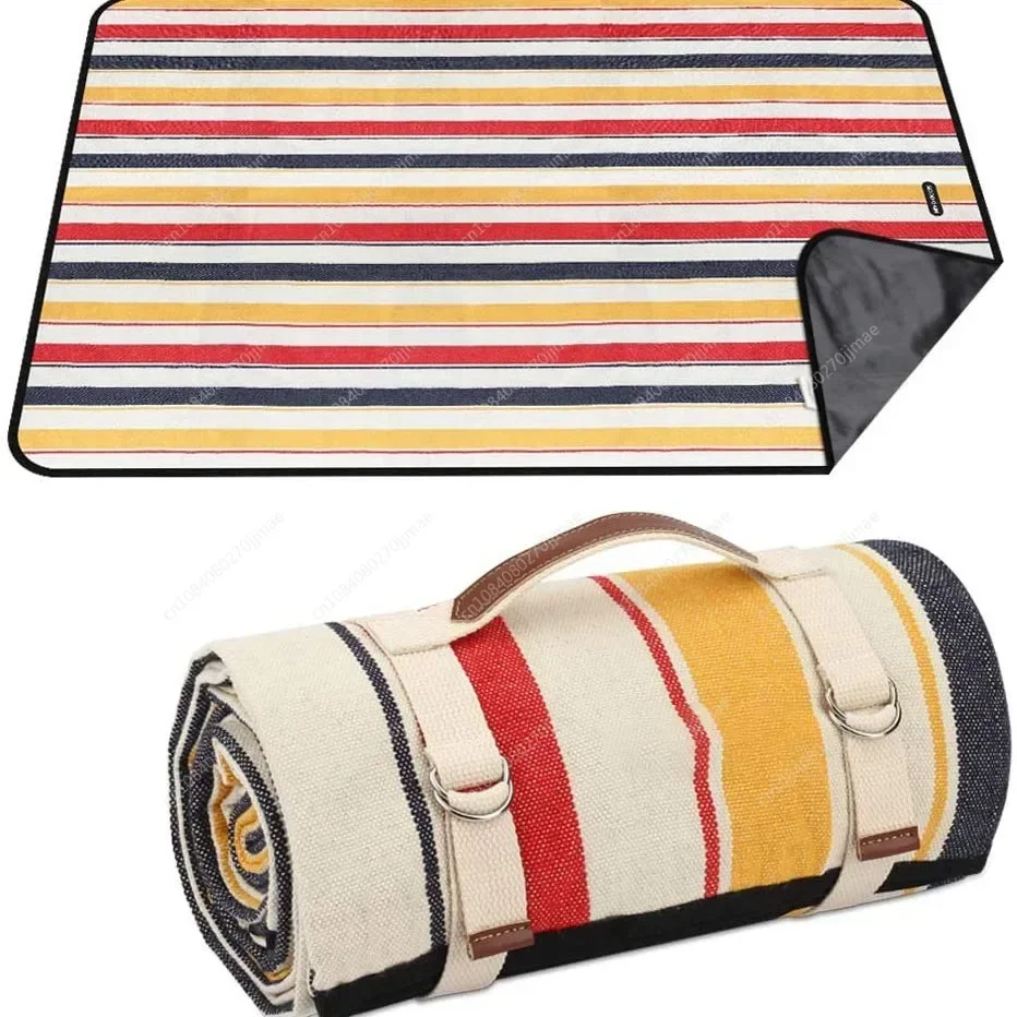 Outdoor Picnic Mat Folding Canvas Handle Picnic Mat Suitable for Beach Tourism Camping