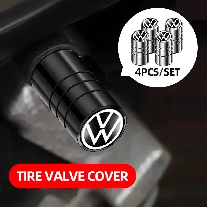 

4 шт. колпачки на ниппели для колес автомобиля, защитные колпачки для шин Volkswagen Golf Jetta Tiguan Touran TSI TDI R32 MK4 GTI