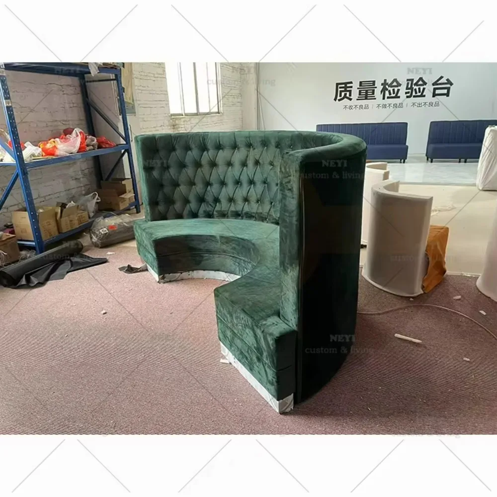 モダンナイトクラブバーカウンターKTVラウンジバンケットブースシーティングソファカウチベンチ家具セット（レストラン用）BT1058