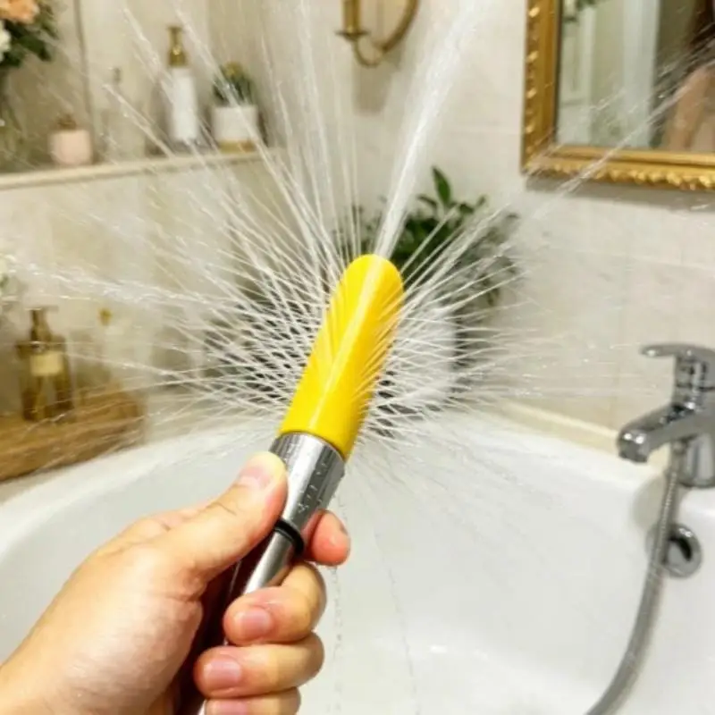 3D Printed Turbofan Handheld Shower Nozzle Water Saving 360 Rotation Quick Bayonet Installation for Home Bathing