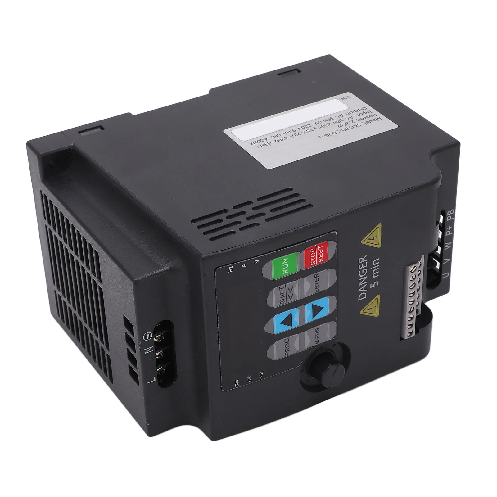 VFD 인버터 가변 주파수 드라이브 2.2KW 단상 ~ 3상 VFD 미니 주파수 인버터 AC 220V 입력 AC 0-220V 출력