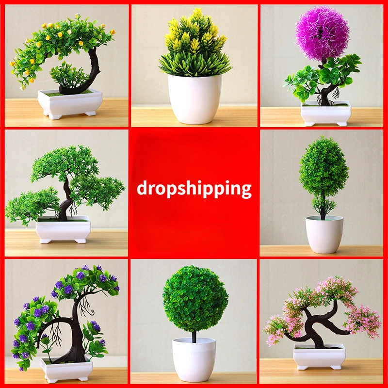 

Cherry Snowball Simulation Plant Potted Grass Ball Bonsai Small Tree Home Decoration Flower Ornament Creativity Mini Ball