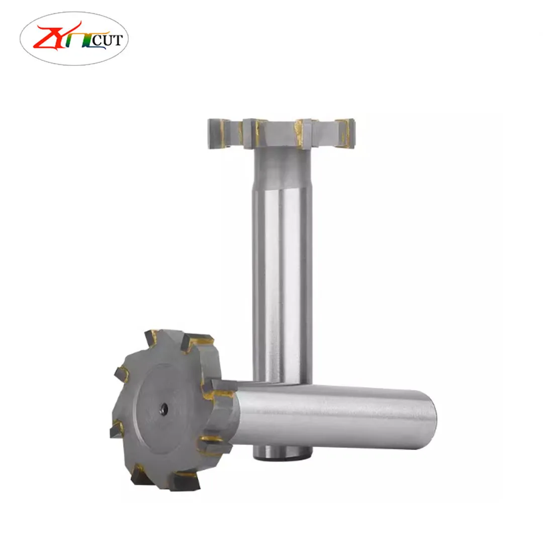 

T-Slot milling cutter 16/20/25/30/35/40/45mm T-groove milling cutter for welded hard alloy steel Welded carbide straight shank