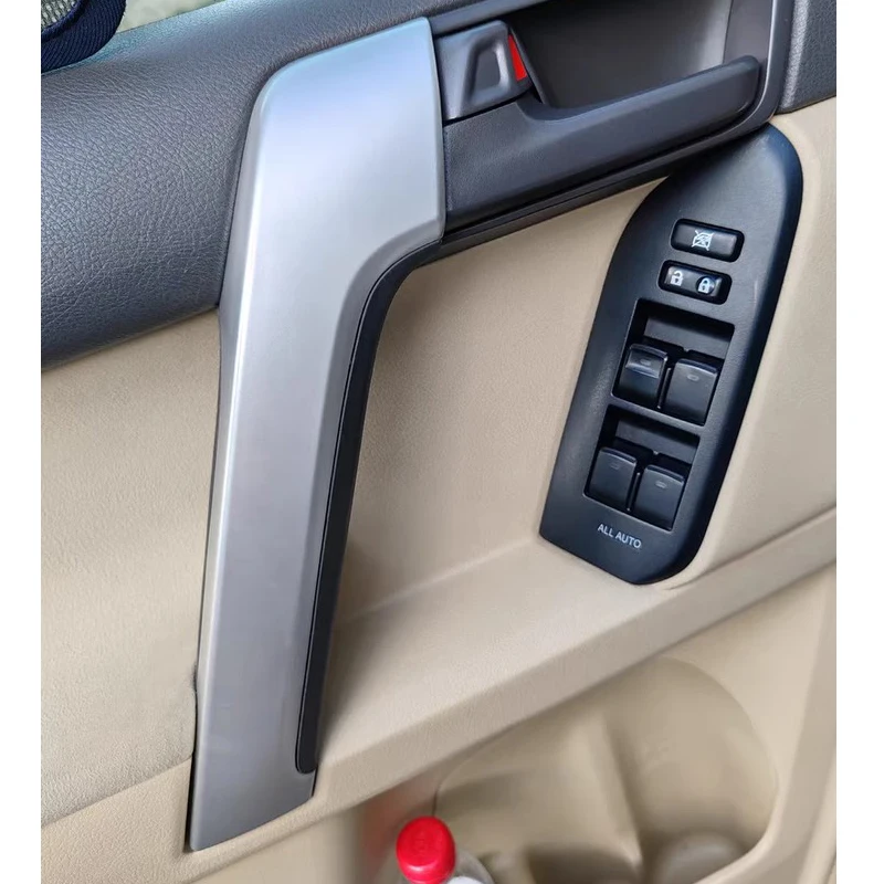 For Toyota Land Cruiser Prado 150 2010 2011 2012 2013 2014-2016 2017 2018 FJ150 Front Door Inner Armrest Trim Cover view 2
