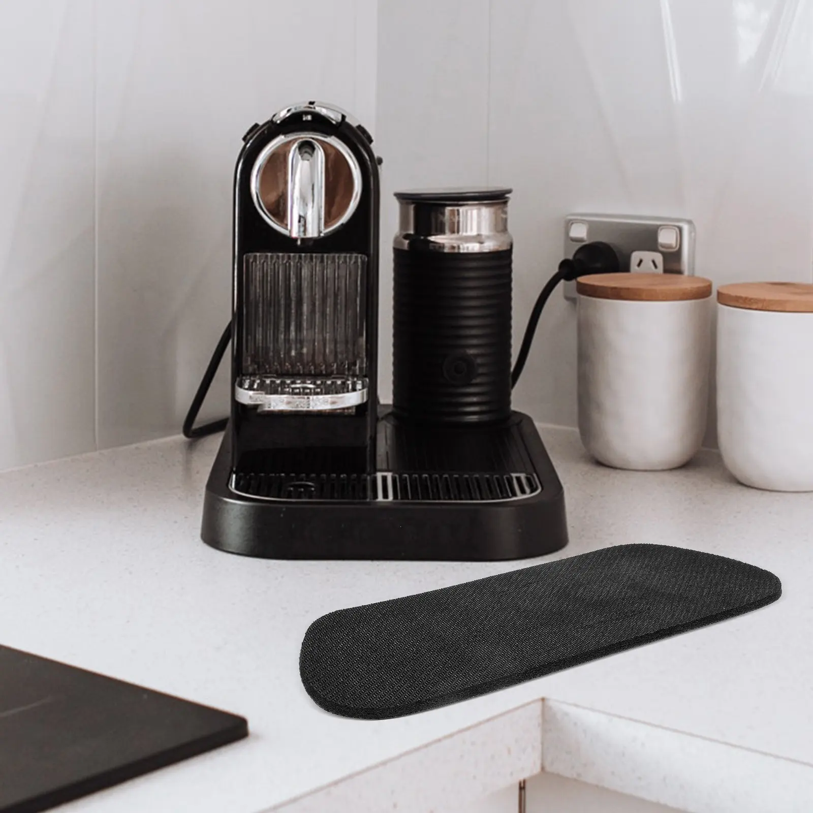 2Pcs Thickened PU Diatom Mud Rubber Drip Catcher for Refrigerator Water Dispenser Ice Maker Splashproof Drip Tray Fridge