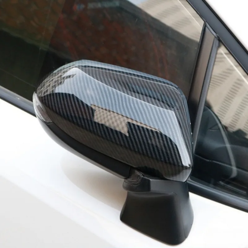 

For Toyota Corolla 2019-2022 ABS Rearview Side Mirror Cover Wing Cap Carbon Gloss Black Replacement Car Exterior Accessories