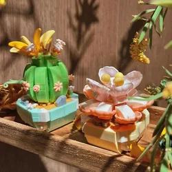 Yaratıcı Mini Blok Montaj Tuğla Oyuncaklar Çocuklar Için Kız 8 ila 14 Yaşındaki Hediye Çiçek Buketi Yapı Taşları Yetişkinler için Set Hediyeler