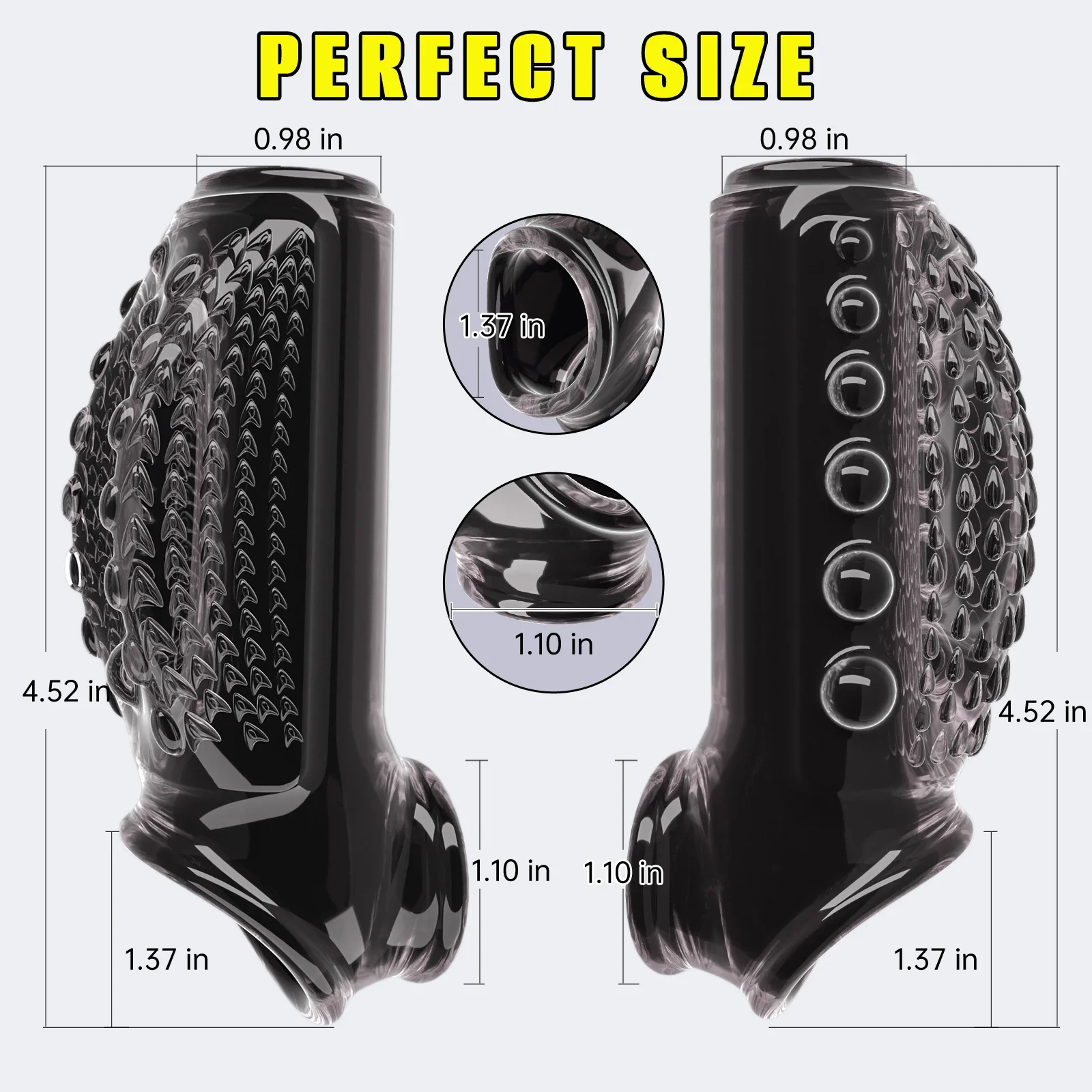 خواتم القضيب للرجال تكبير القضيب تأخير القذف أقوى الانتصاب الجنس لعب الكبار لوازم القضيب الدائري الجنس لعب للأزواج #4