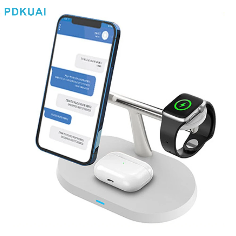 3 W 1 20W magnetyczna ładowarka bezprzewodowa stacja ładująca do iPhone 15 14 13 Pro Max Apple Watch 9 SE 8 Airpods Pro