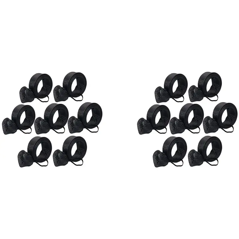 RTENTE-14Pcs Fishing Rod Cover,Casting/Spinning Fishing Rod Socks Braided Mesh Rod Sleeve Cover Protector Pole Gloves