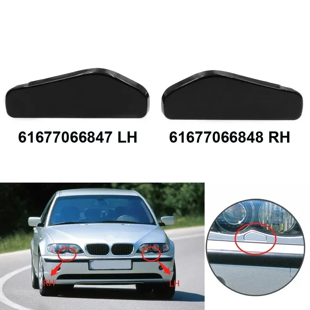

Headlight Washer Cover Cap for BMW 3 Series E46 Sedan Wagon 61677066847 61677066848