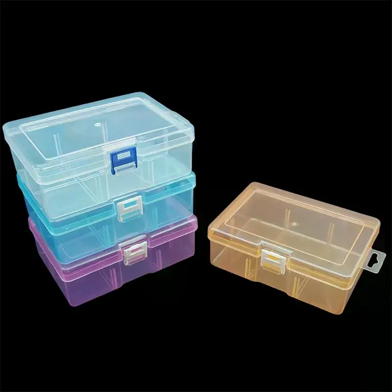

Mini Plastic Box Rectangular Box Transparent Box Packing Box Storage Box Dustproof Solid Strong Jewelry Storage Case Container