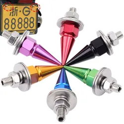 Aluminium Alloy with M6 Threaded Tip Screws CNC Car Styling License Plate Bolts for Fender Washer Bolt Engine Bay Dress Up Kit