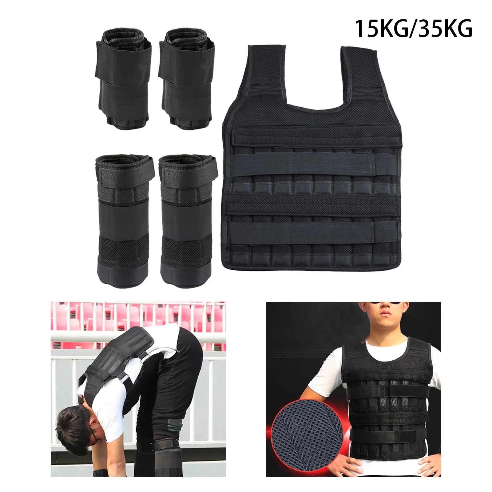 Weight Vest Weighted Bracelet Ankle Weights Equipment Waistcoat for Training