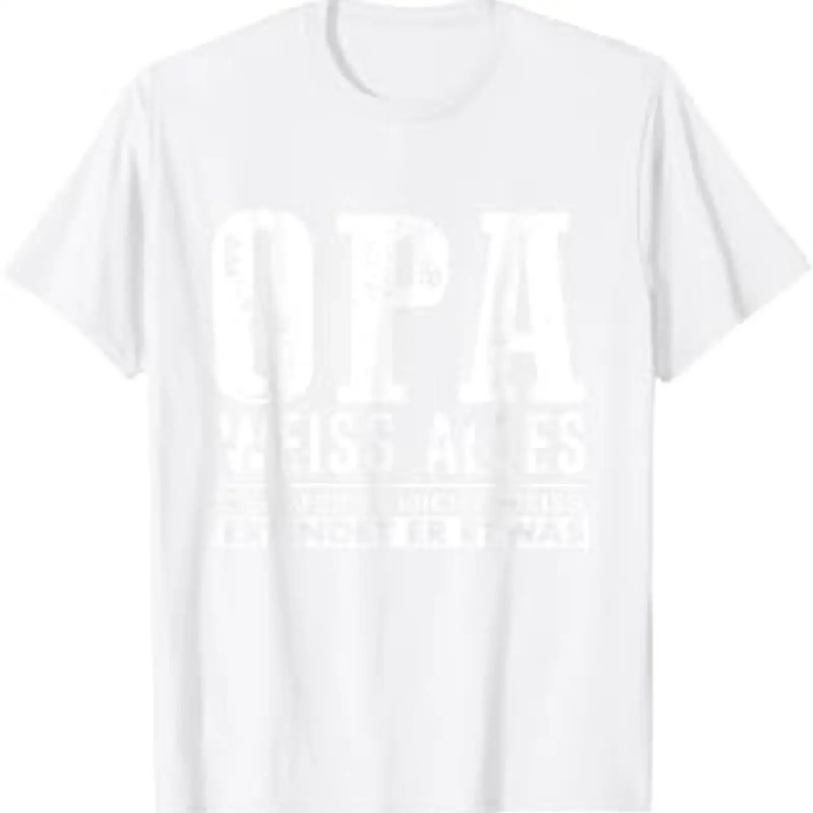 Grandpa knows everything if he doesn't know makes something up T shirt vintage Washed streetwear Unisex Versatile Casual