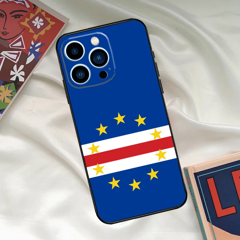 كيب فيردي العلم معطف الأسلحة جراب هاتف آيفون 16 14 13 12 11 15 17 برو ماكس 15 16 زائد 13 Mini 16e 17 الهواء فوندا غطاء #2