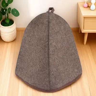 

Wool Felt Bathing Sauna Hat Thickened Comfortable Lightweight Breathable Heat Resistant Eye Protecting Reusable Water Absorbing