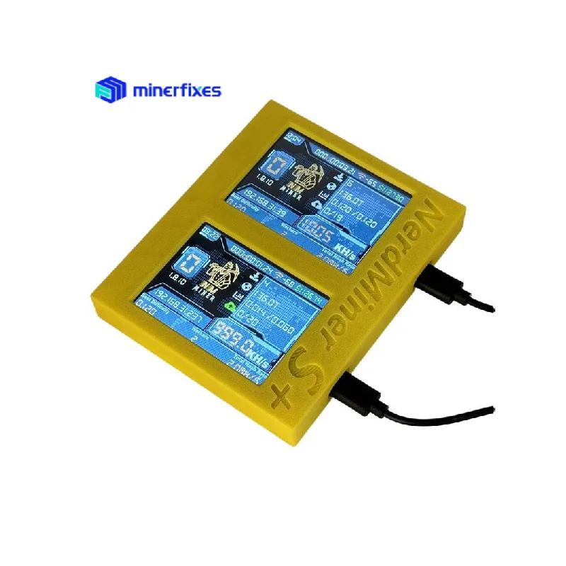 Nerdminer S + Bitcoin Solo Miner شاشات مزدوجة 1060KH/S ETH السعر/التعدين/الزمن عرض WiFi Crypto Lottery Miner #2