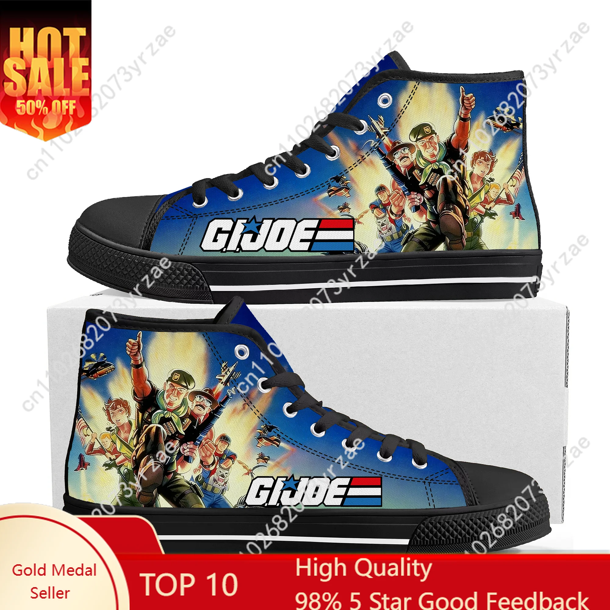 

Г.И. Кроссовки Joe High Top Flats: мужские, женские, подростковые, спортивные, для бега, повседневные, модные, из канваса, на заказ