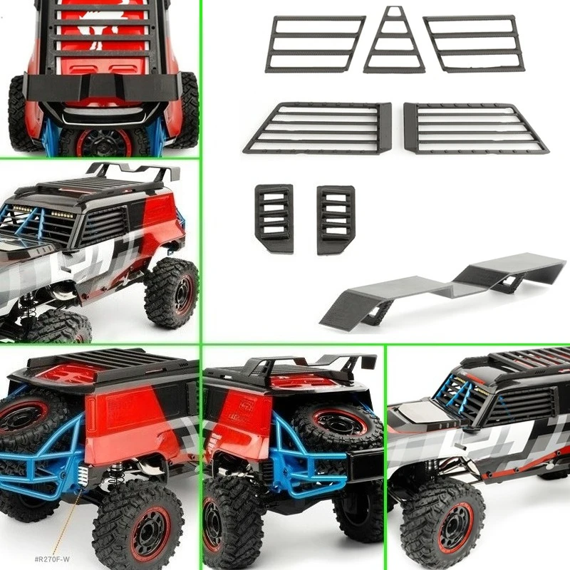 1set Simulation Front Side Window Armor Grille for 1/12 RC Crawler Car MJX H12P Accessorie