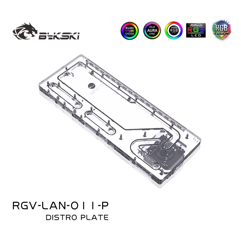 

BYKSKI Acrylic Board Water Distro Plate Use for LIAN LI O11 Dynamic Case / 3PIN ARGB / Combo DDC Pump RGV-LAN-O11-P