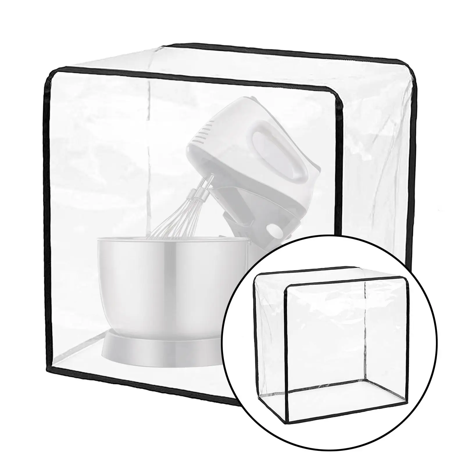 Funda Protectora para Licuadora, Cubierta Transparente de PVC para Electrodomésticos de Cocina, Protector para Batidora, Bolsa de Almacenamiento para Accesorios de Cocina