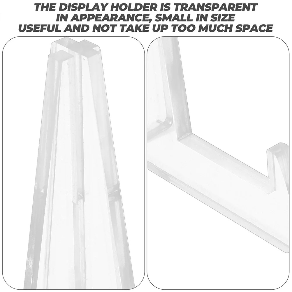 

3Pcs Acrylic Rack Transparent Plate Holder Shelves ganizer Rack Decorative Kitchen Storage Easel St for Tableware