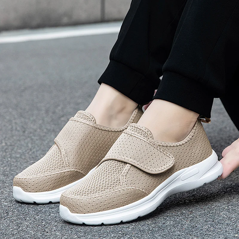 

New Womens Vulcanized Shoes Orthopedics Wide Feet Swollen Walking Shoes Thumb Eversion Adjusting Breathable Diabetic Woman Shoes