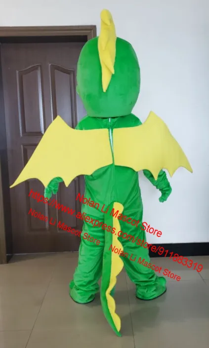 High Quality EVA Material Lu Color Dinosaur Mascot Costume Cartoon Suit Role Playing Fancy Advertising Game Adult Size 628