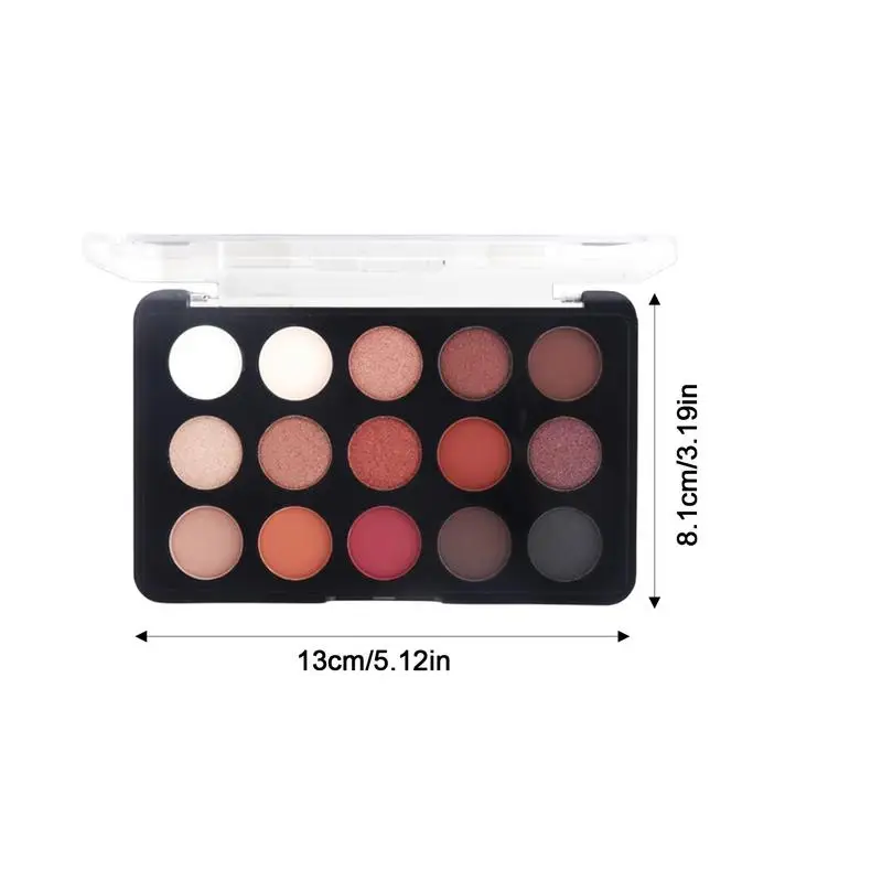 Palette per il trucco degli occhi altamente pigmentata Matte Shimmer 15 colori Makeup Eye Kit Palette Eyeshadow Pallet Long Lasting Blendable