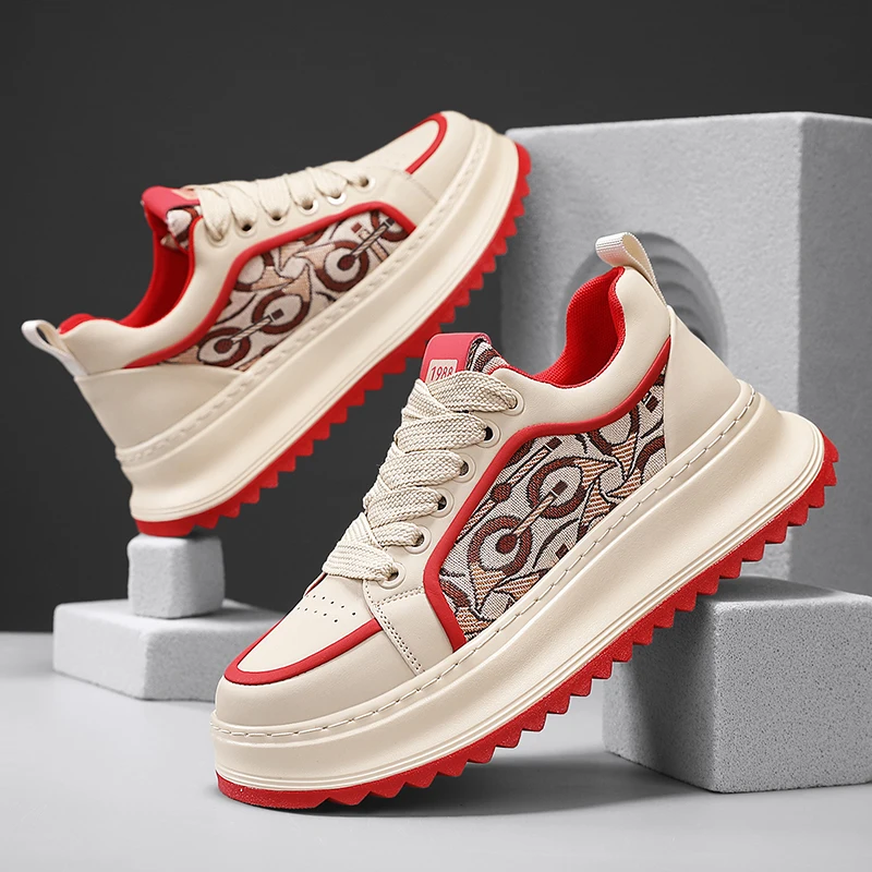 

Casual sneakers with unique design, Harajuku style, thick-soled, versatile trendy shoes for all seasons, DB60