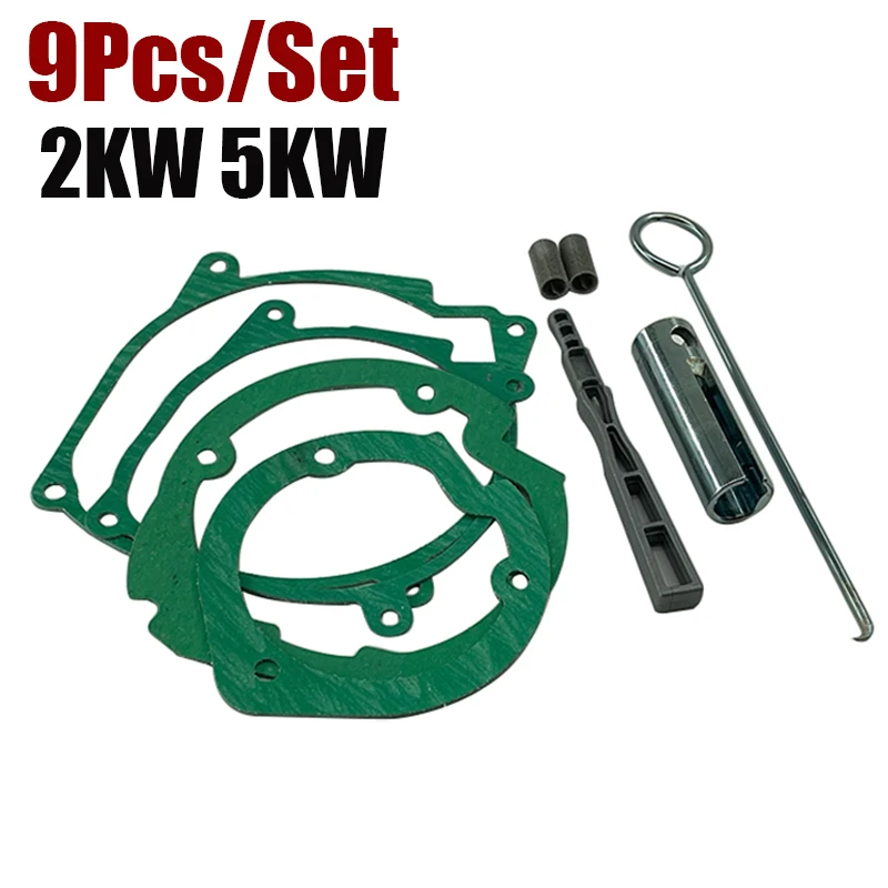 

9 шт., 2 кВт, 5 кВт, ремонтный комплект свечей накаливания, 12 В, 24 В, воздушный дизельный обогреватель, ремонтная часть, инструмент для удаления автомобилей, грузовиков, лодок, инструмент для обслуживания